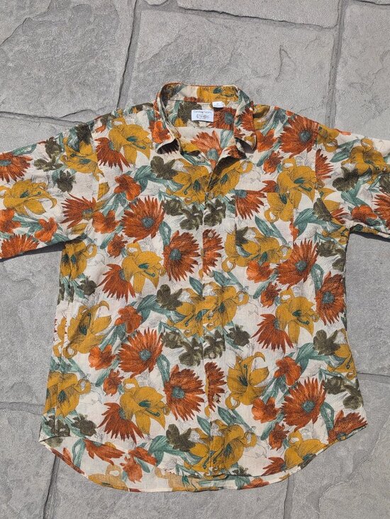 Gitman Brothers Other - Gitman Brothers "Custom Sizes" Linen/Cotton Beach Shirt - Size 1X